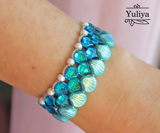 Totally Tila - Beaded Bangle Bracelet – Viki's Beading