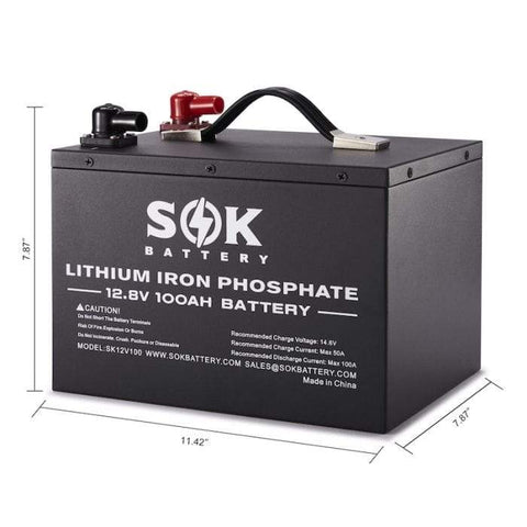 12v lithium battery state of charge chart