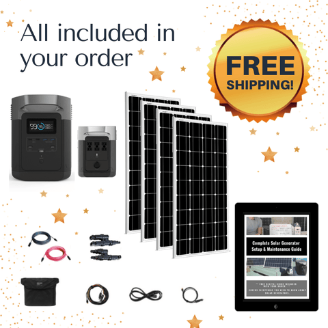 ECO-WORTHY 1500W 24V All-in-one Solar Hybrid Inverter with Built-in 30A  MPPT Controller for Home RV Shed Off-Grid System - Solartex Store