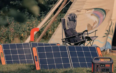 Jackery Solar Panels Outdoors