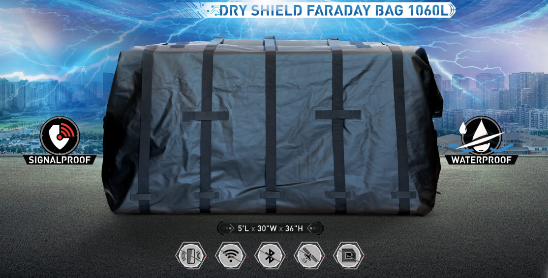 Extra-Large Rapture EMP Shield / Faraday Bag 1,060L | Weatherproof,  Waterproof, Signalproof