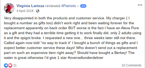 4Patriots Power Generator Facebook Page Review #2