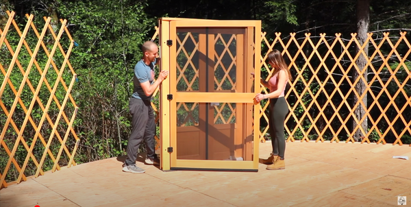 living off grid with jake and nicole building a yurt