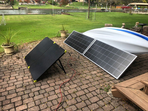 portable solar panel camping