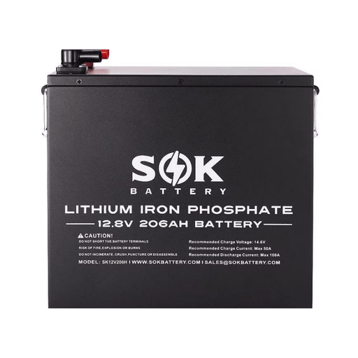 CHINS 100AH Smart 12.8V LiFePO4 Lithium Bluetooth Self-Heating Battery w/  Built-in 100A BMS