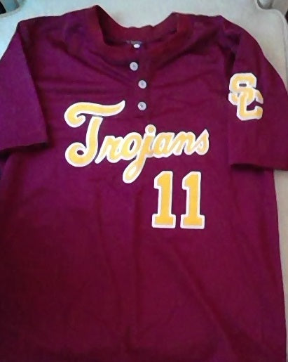 USC Trojans Baseball Jersey #11 Wood (In-Stock-Closeout) Size Large ...