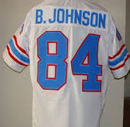 white houston oilers jersey