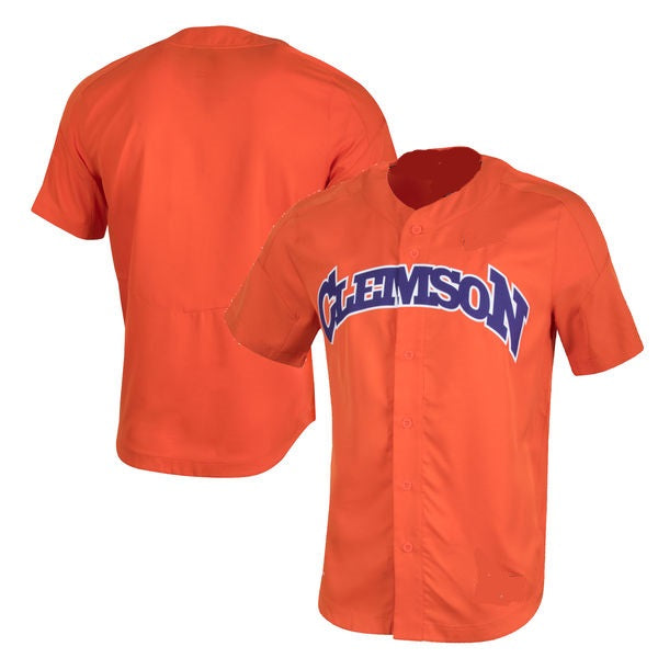 Clemson Tigers Customizable College Style Baseball Jersey – Best Sports ...