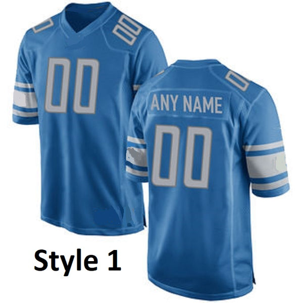 Detroit Lions Customizable Pro Style Football Jersey Best Sports Jerseys 