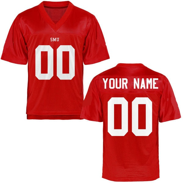 SMU Mustangs Style Customizable Football Jersey – Best Sports Jerseys