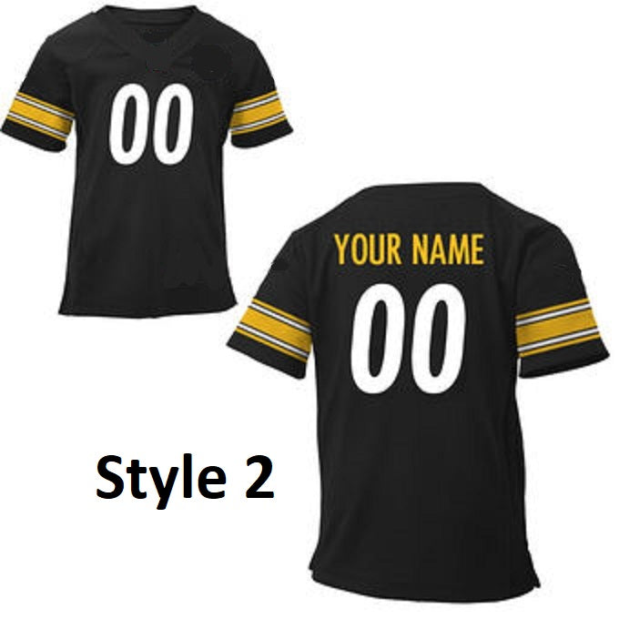Pittsburgh Steelers Style Customizable Football Jersey – Best Sports ...