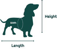 Sizing guide for Pet carrier