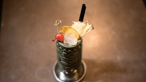tiki cocktail depicts ways to celebrate your pet's birthday 