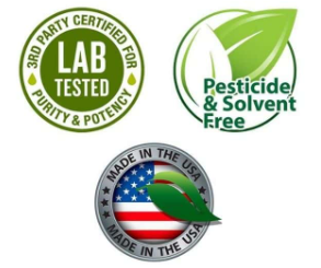 Pesticide & Solvent Free, Made in the USA