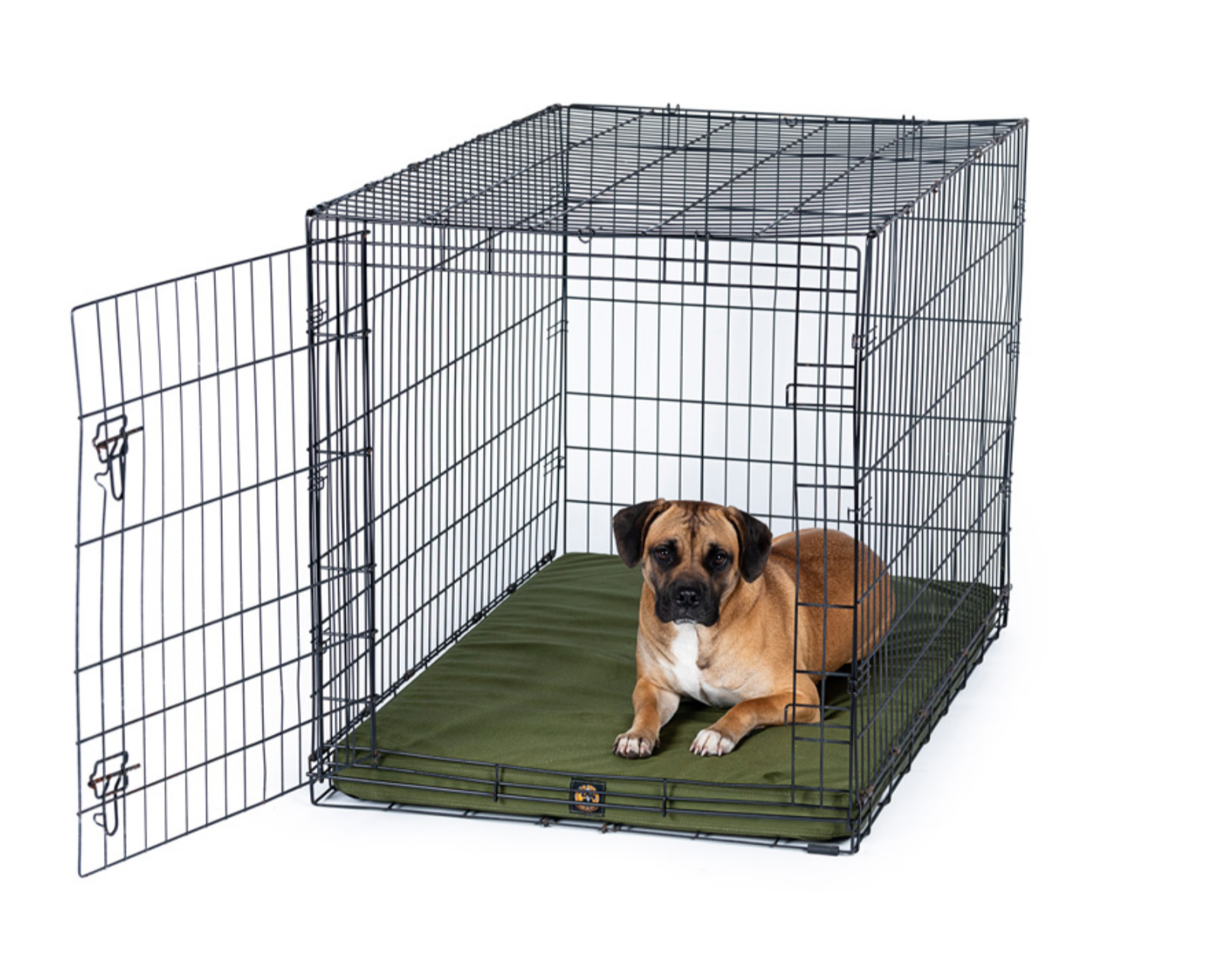 solid dog crate