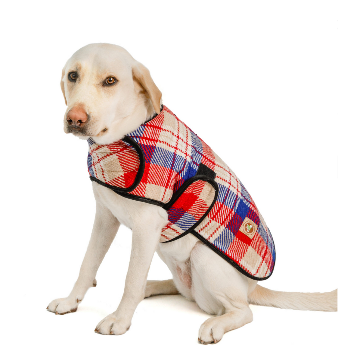 Red Field Dog Blanket Coat | Le Pet Luxe