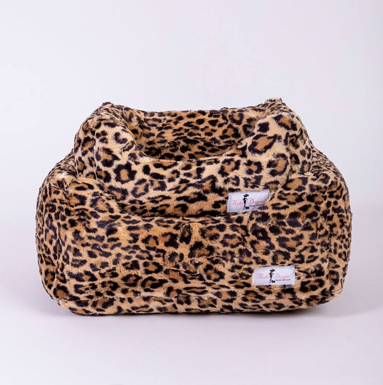 Cashmere Dog Beds - Leopard | Le Pet Luxe