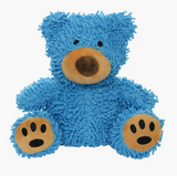 Mighty Microfiber Ball Med Blue Bear, Durable, Squeaky Dog Toy