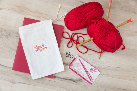 String Thing Studio Beginner Kit Red Yard and Crochet Brooklyn