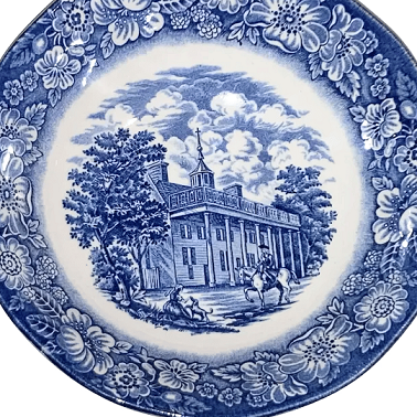 A cereal bowl with the Mount Vernon pattern