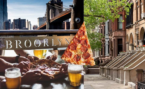 Photo display of the many attractions featured on a Brooklyn Food Tour. A really great mom's day activity to experience.