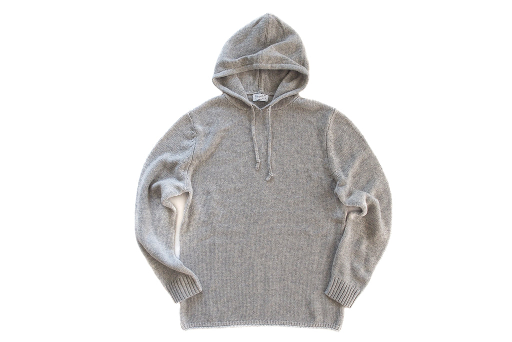 Cashmere Pullover Hoodie (Mute Grey) | CANDY&CAVIAR