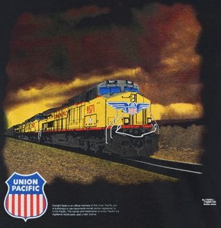 Union Pacific #9571 Engine T-Shirt - Schrader's Railroad Catalog