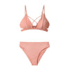 Sexy Pink Crisscross Bikini Sets