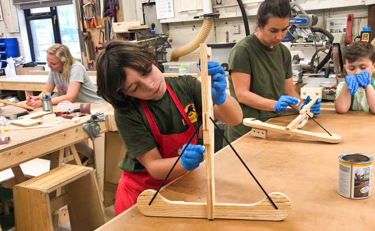 Educational woodwork courses for Home School Groups