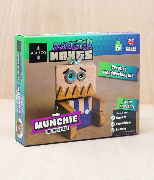 Monster Makes - Build Morty the Monster - Woodworking Kit for Kids