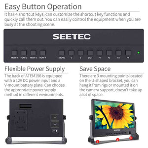 SEETEC Streaming Broadcast Monitor with 4 Input Output – feelworld store