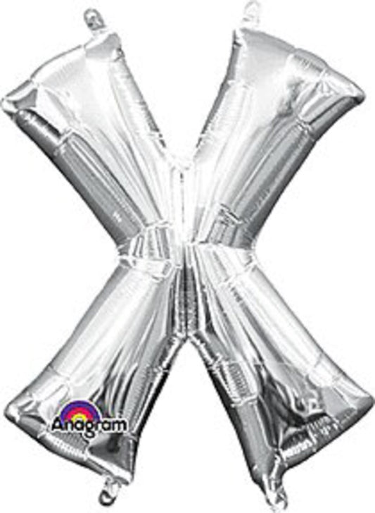 Amscan Silver Letter & Number Balloon Stickers, 6 Sheets, 133pc