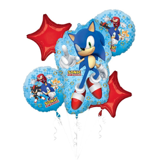 8 Globos metalizado Sonic