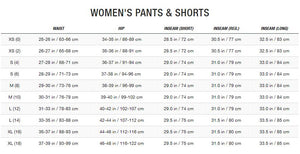 the north face size guide womens
