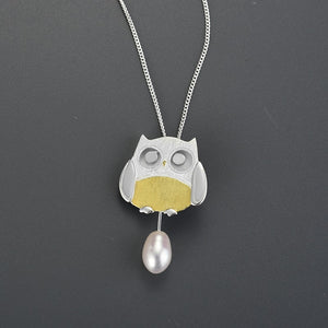 Pearl Owls - Handmade Pendant | NEW