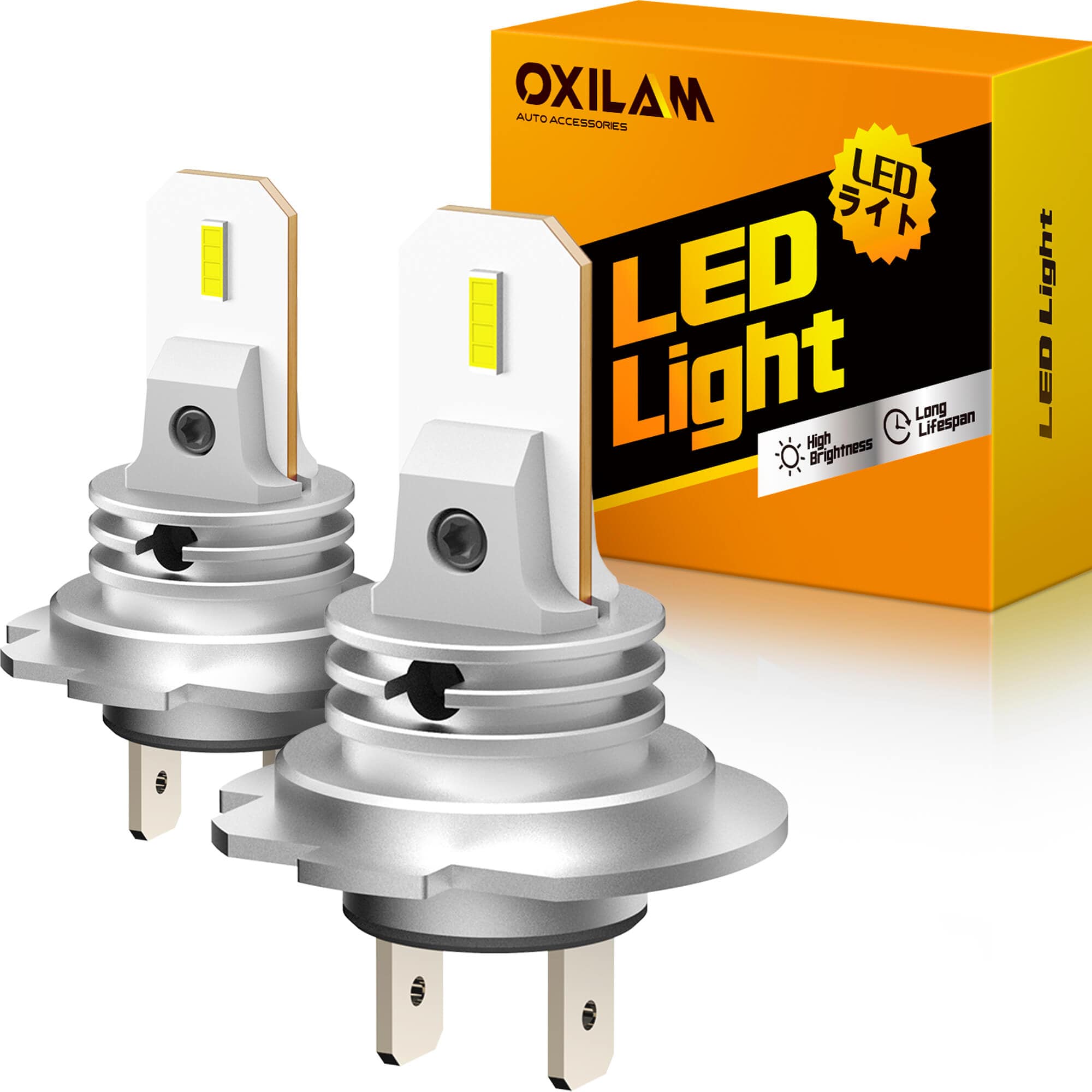 grus fyrværkeri medaljevinder OXILAM H7 LED Headlight Bulbs, CSP LED Chips 6500K Cool White, 1:1 Min -  Oxilam