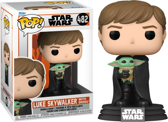 overhead kust biologie Funko POP! Luke Skywalker holding Grogu Star Wars Mandalorian #482 | Toy  Temple
