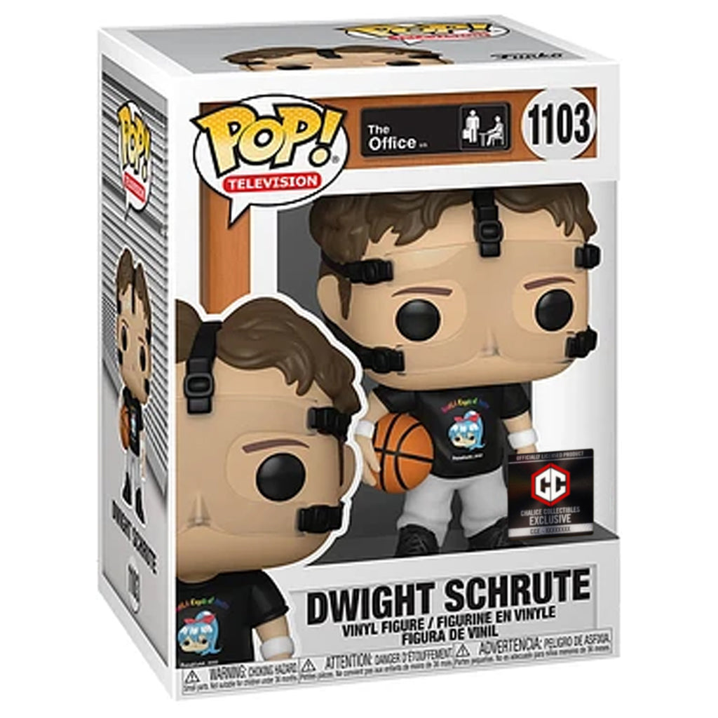 Funko POP! Dwight Schrute with Basketball The Office #1103 [Chalice Co |  Toy Temple