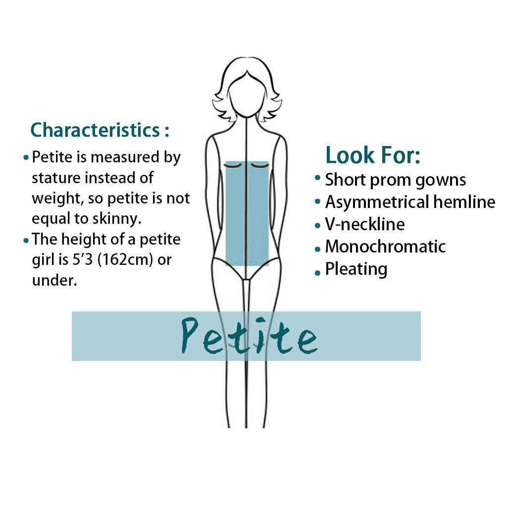 Dress Guide for Women with Skinny Pear Shape - Petite Dressing