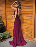Long Evening Dresses burgundy Prom Gowns,9808