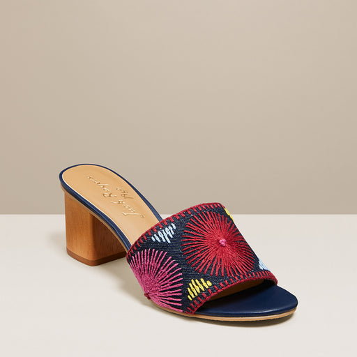 Bettina Mid Heel Embroidered - Jack 