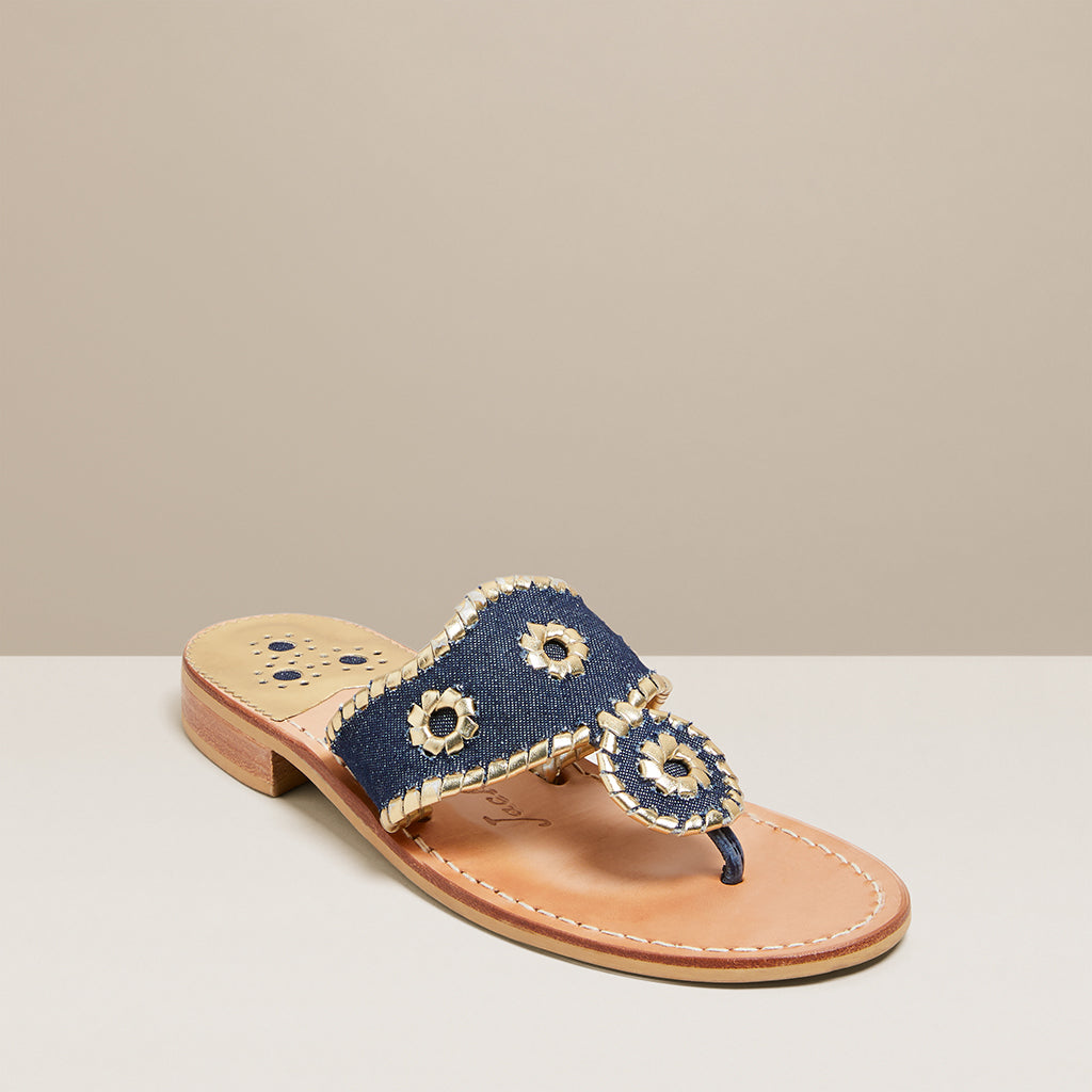 Denim Jacks Flat Sandal - Jack Rogers USA