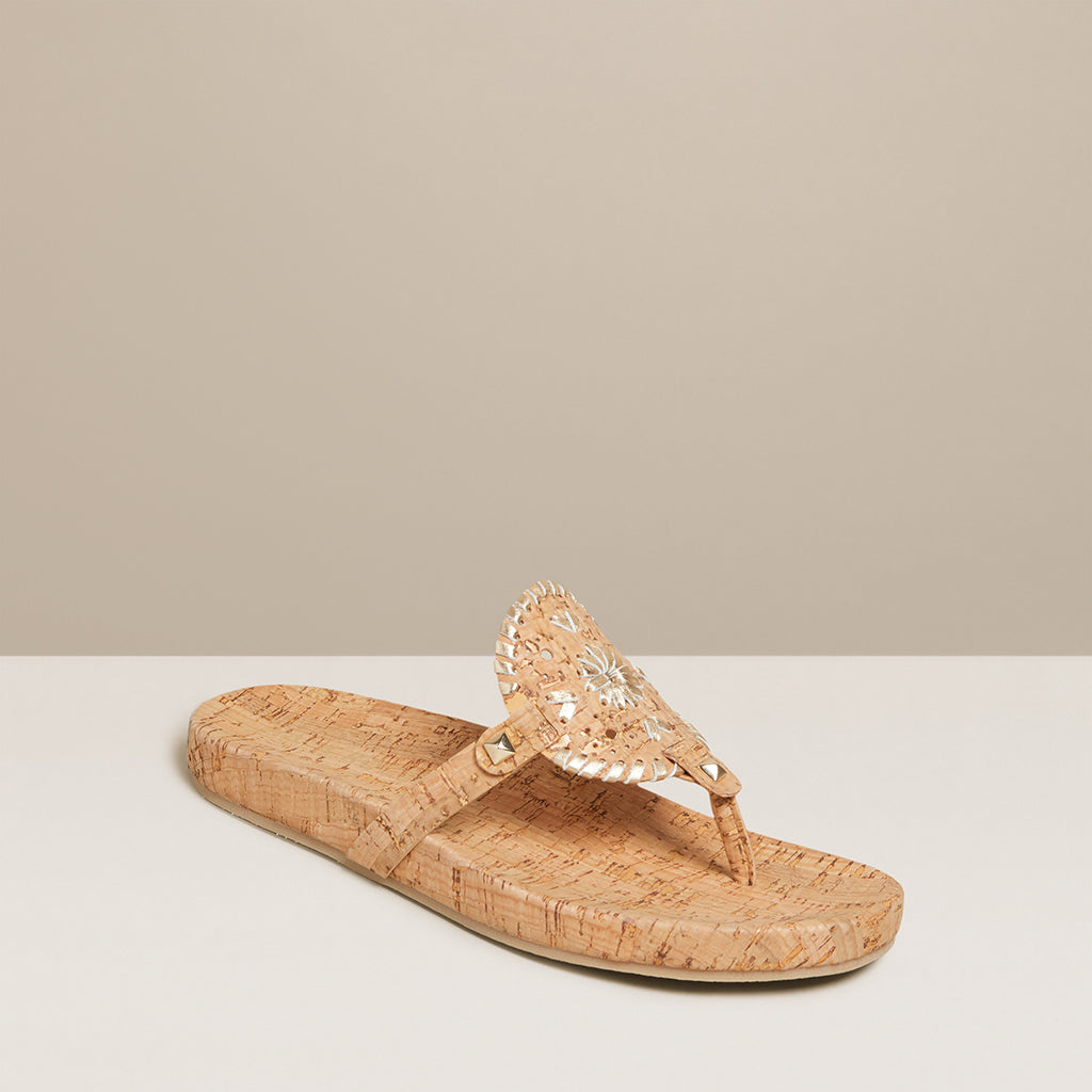 cork footbed slippers