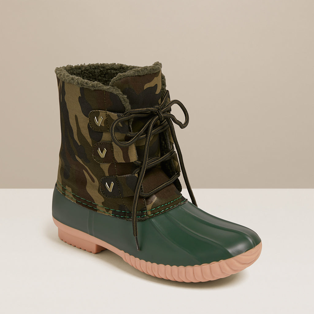 camouflage duck boots