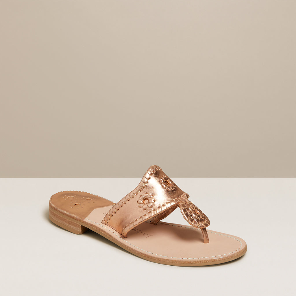 rose gold wide fit flat sandals