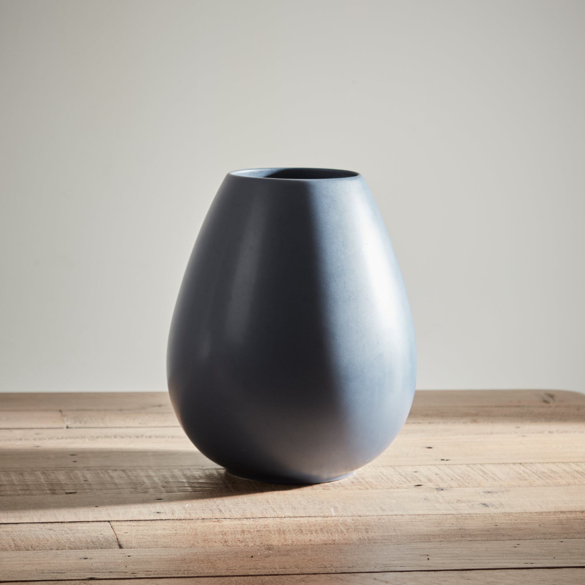 Dusty Blue Teardrop Vase image