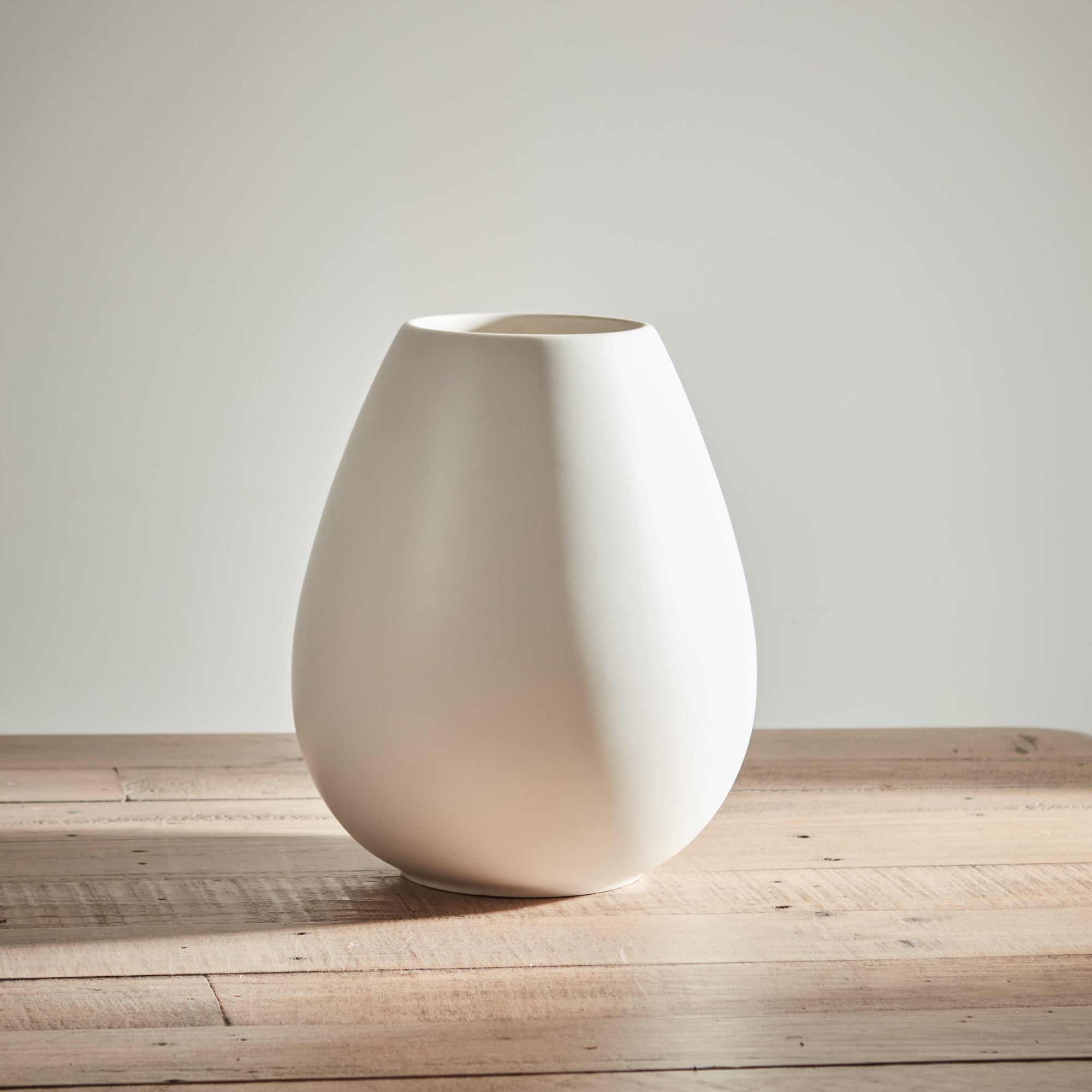 White Teardrop Vase image