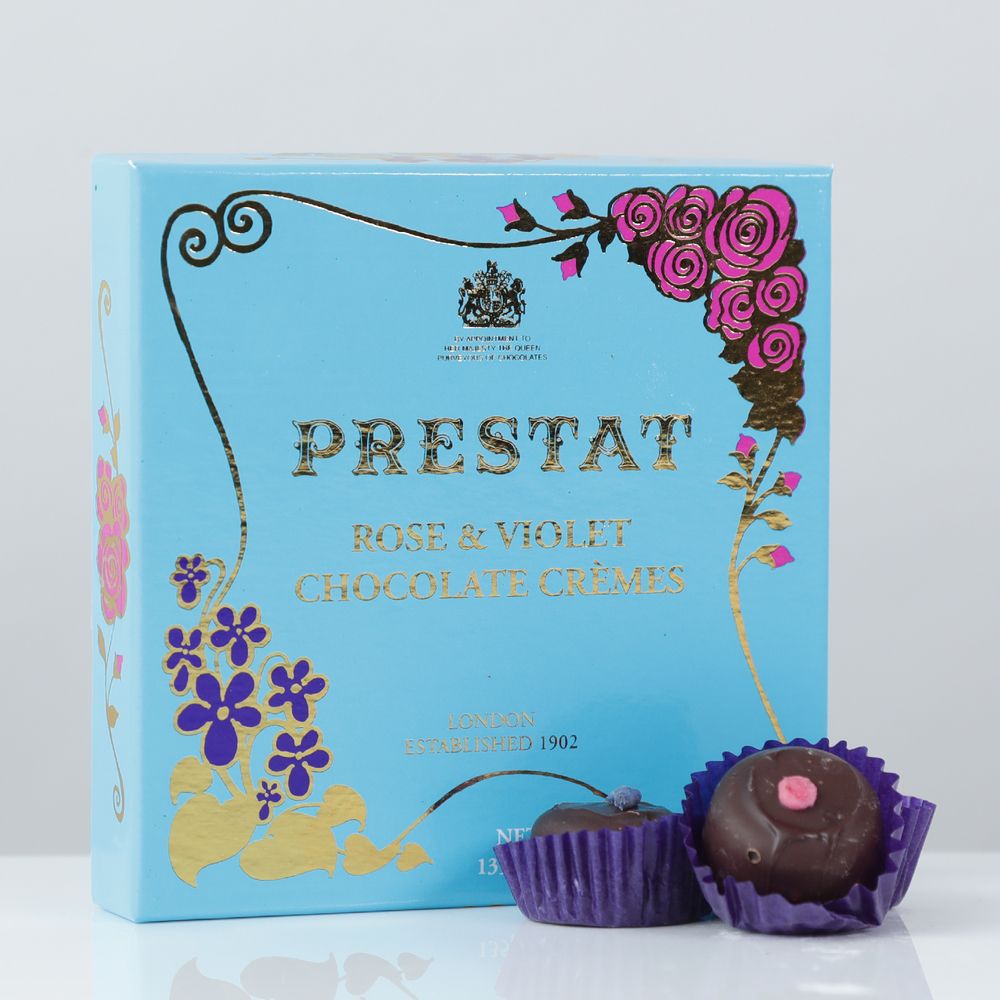 Prestat Rose & Violet Chocolate Cremes