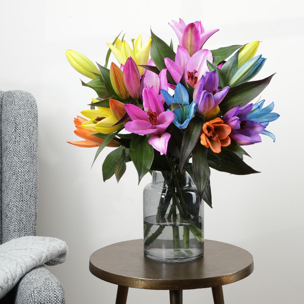 Rainbow Oriental Lilies