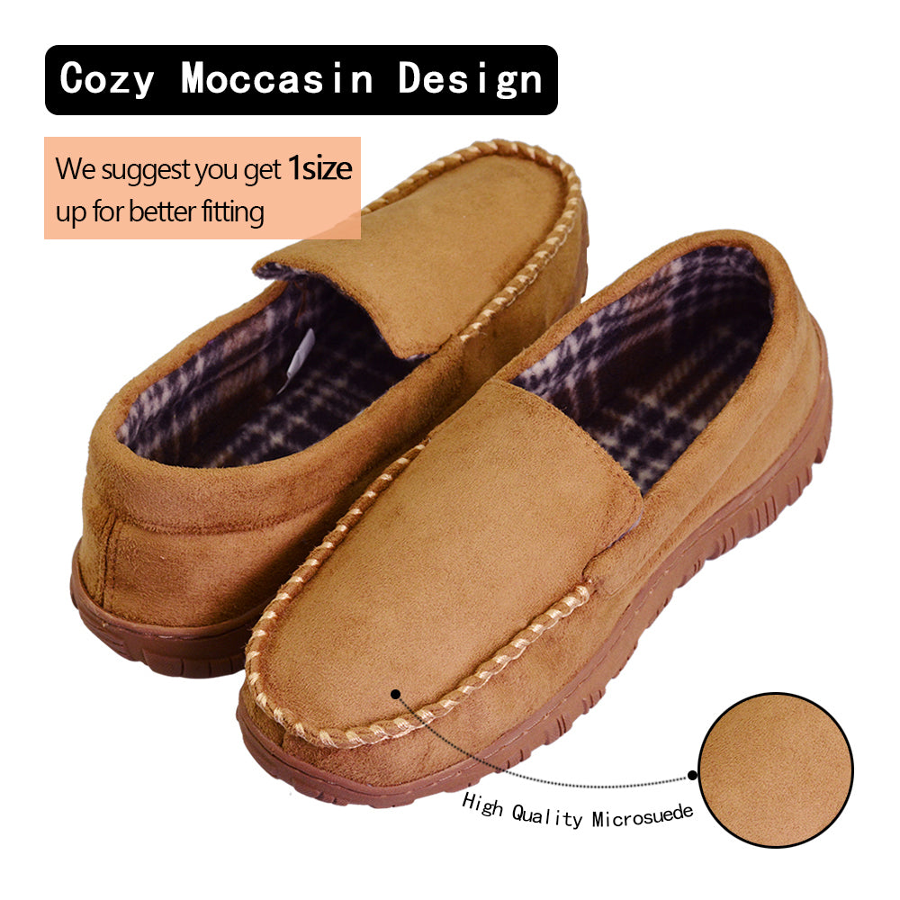 mens moccasin house shoes